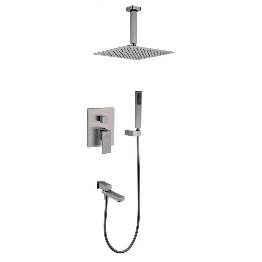 Душевая система встраиваемая Grocenberg GB5089BG-2, графит