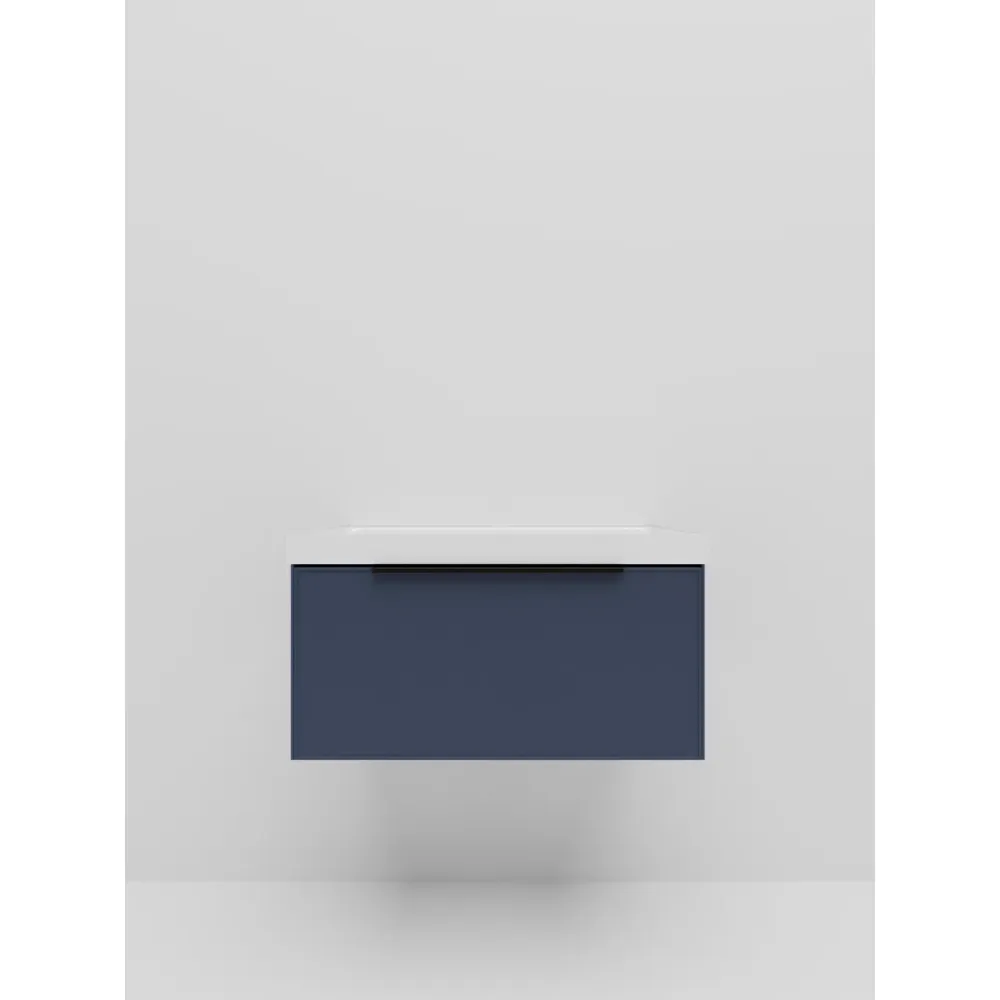 Тумба под раковину подвесная La Fenice SIMPLA FNC-01-SIM-BG-80, синяя