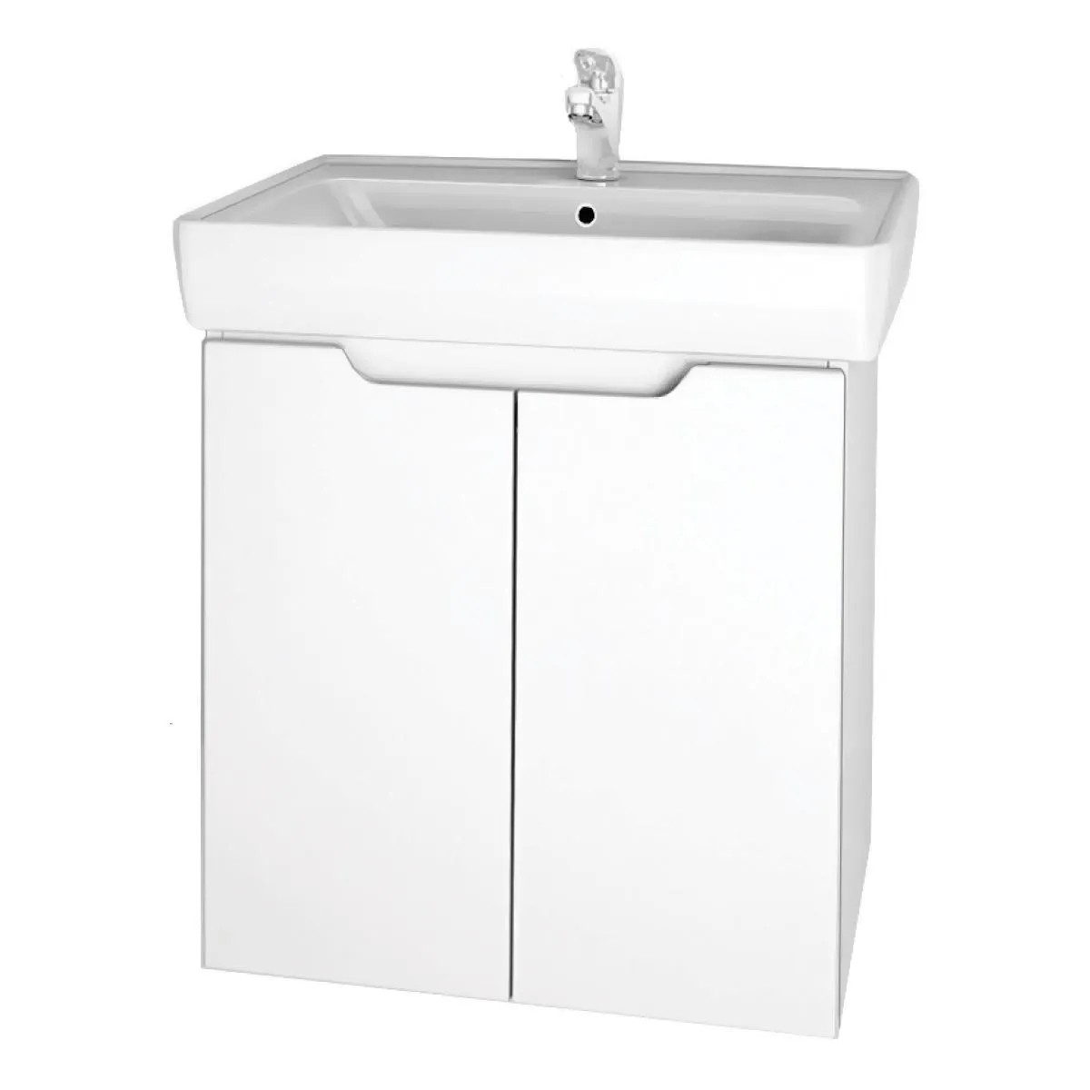 Тумба под раковину подвесная/напольная Dreja Mini 60 см, белый