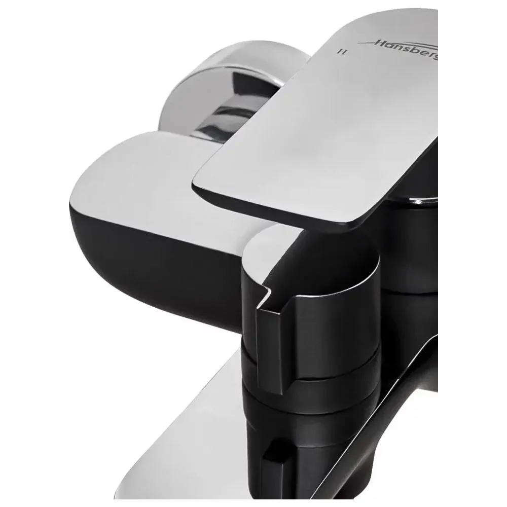 Набор для ванны 3 в 1 Hansberge H7099BC, черный/хром
