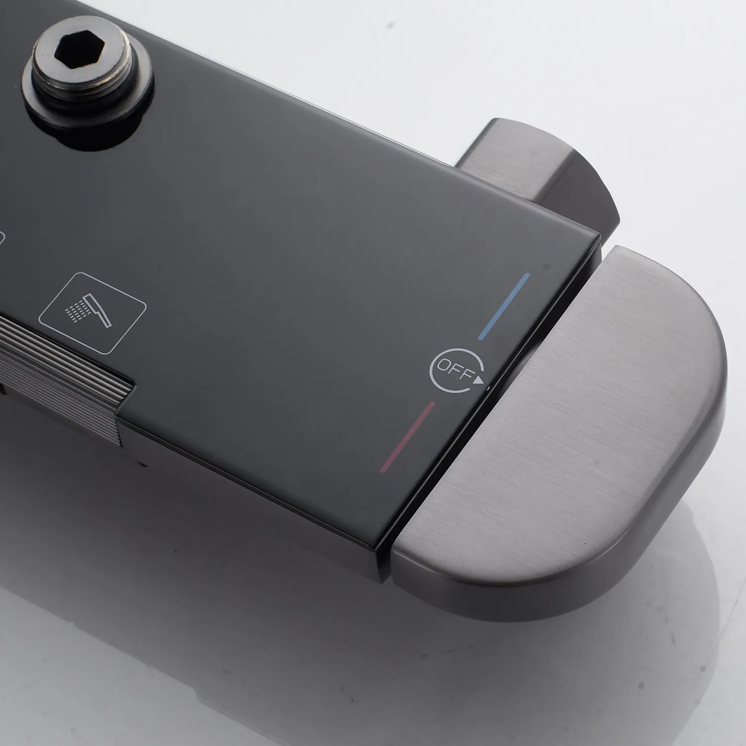 Душевая система Shevanik S4726T, оружейная сталь