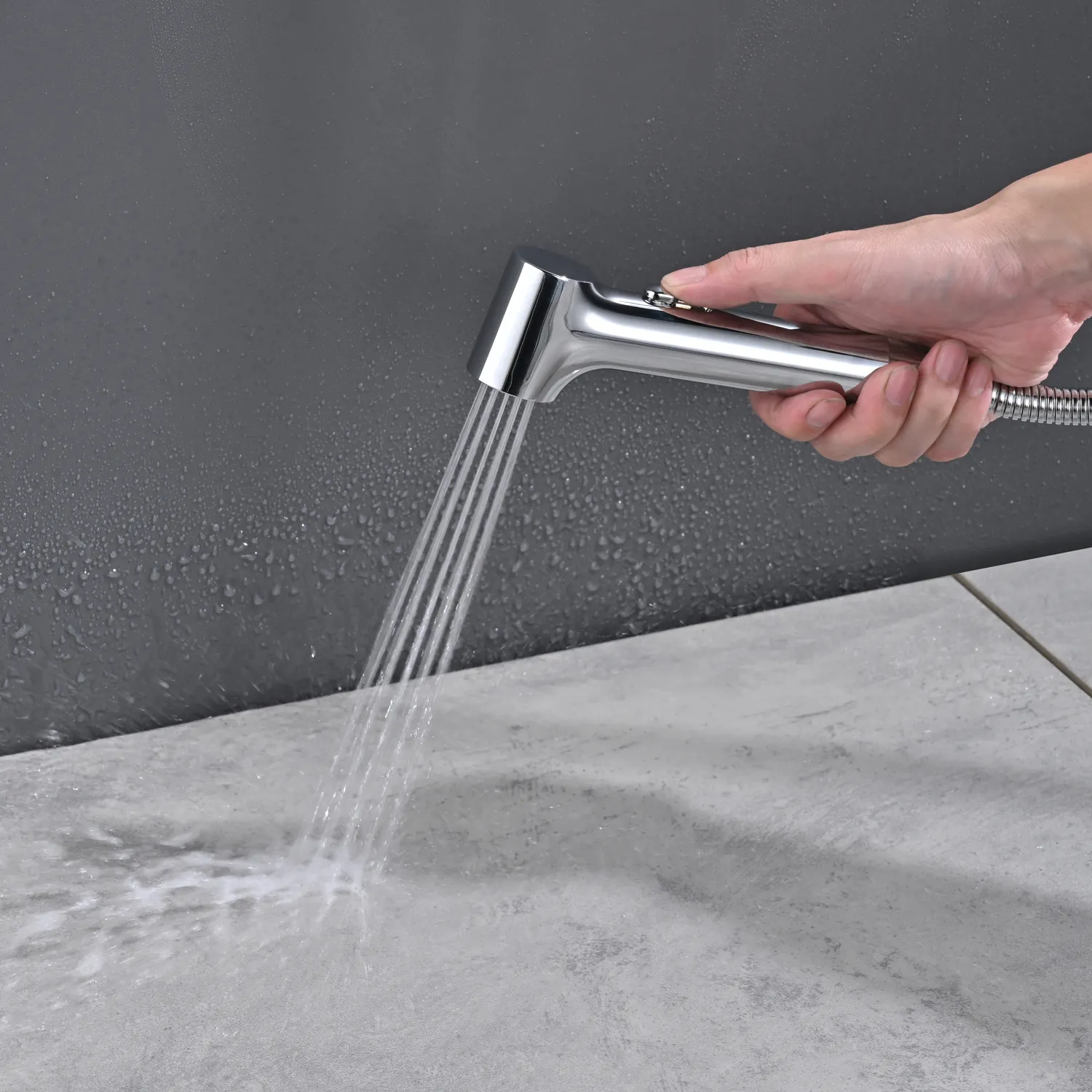 Гигиенический душ со смесителем Rose R235, хром