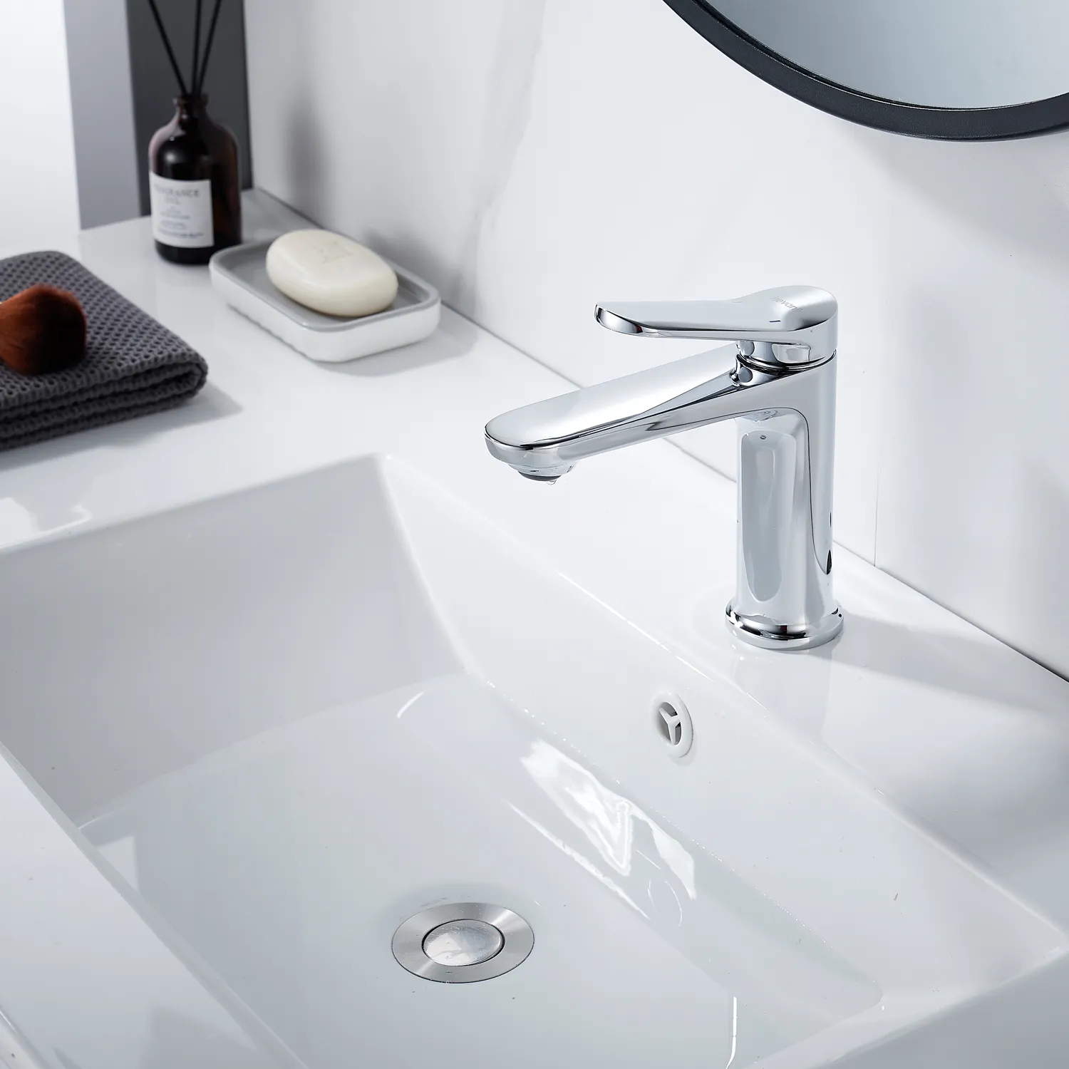 Смеситель для раковины Shevanik S4301, хром