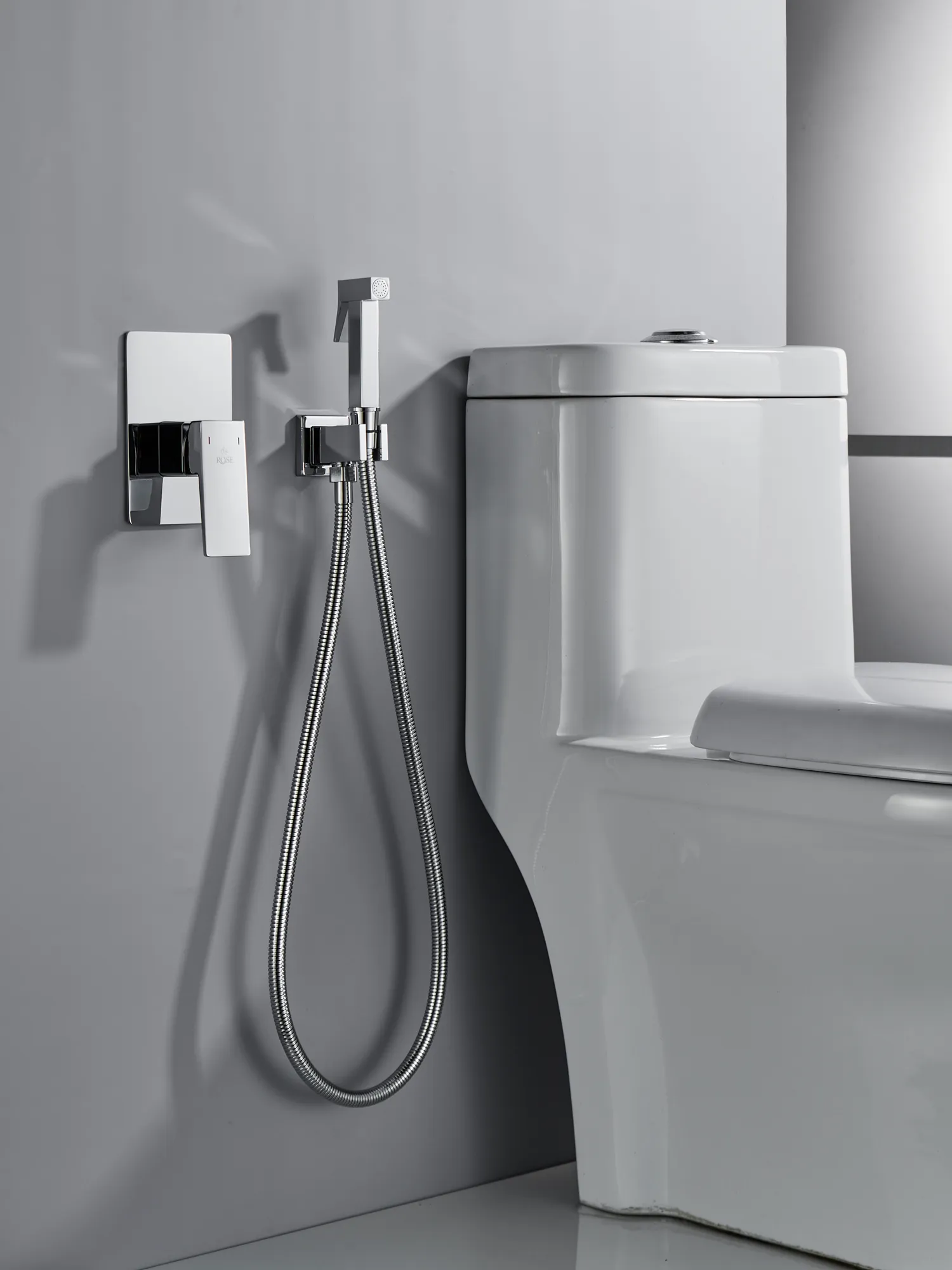 Гигиенический душ со смесителем Rose R2805, хром