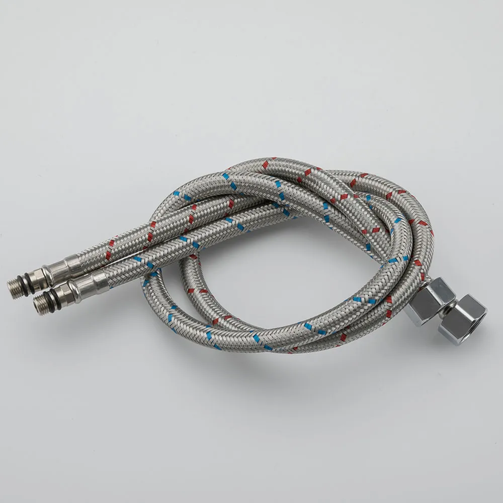 Смеситель для кухни с гибким изливом и режимом душ FRAP F4044-6, черный