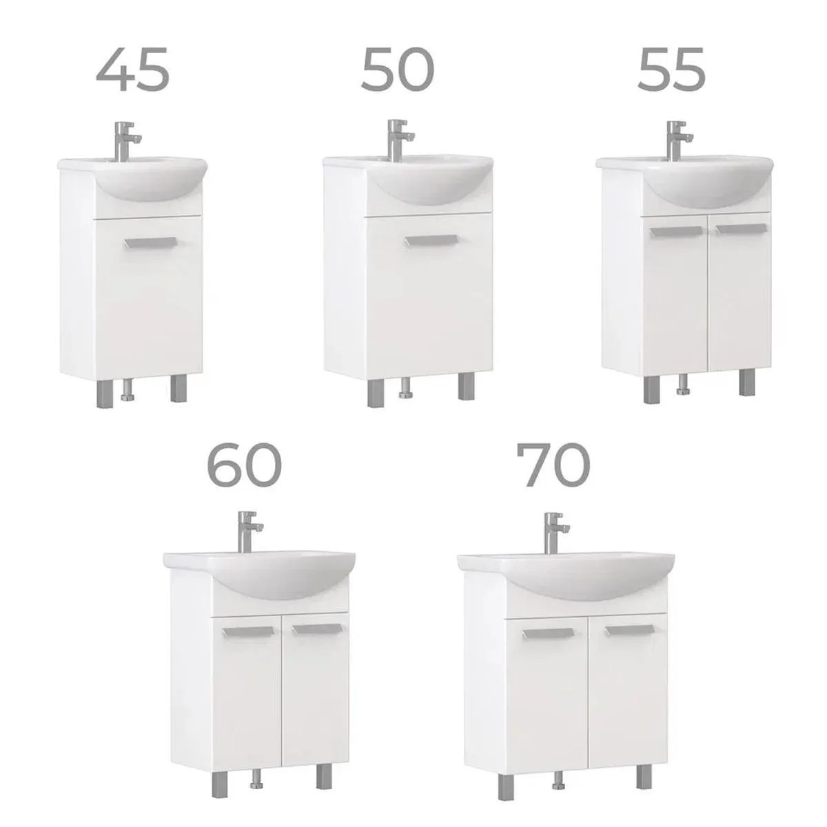 Тумба с раковиной напольная VIGO Hoska 229, 55 см