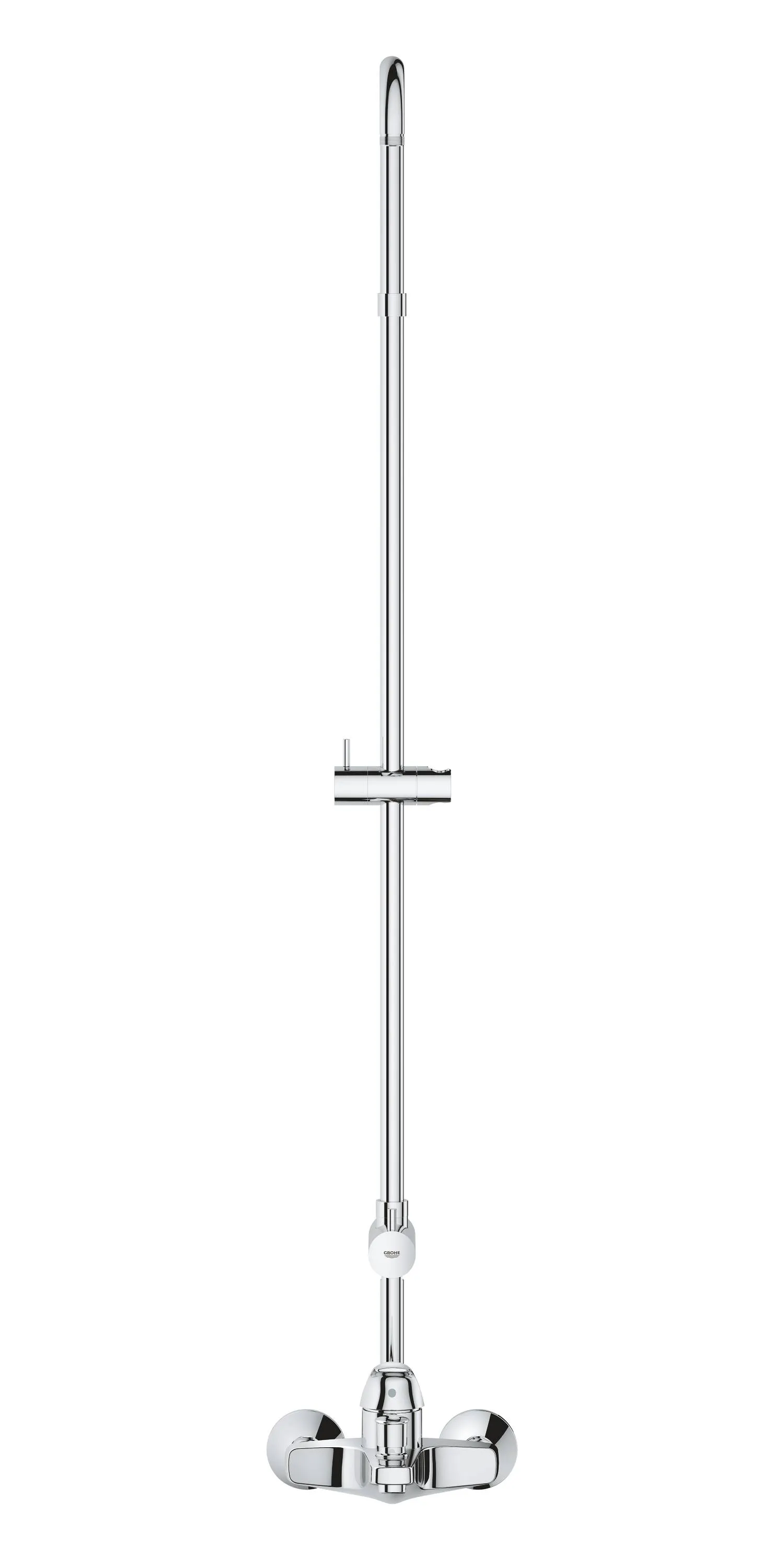 Душевая система со смесителем, с изливом Grohe Tempesta Cosmopolitan 250, хром / белый (26674000)