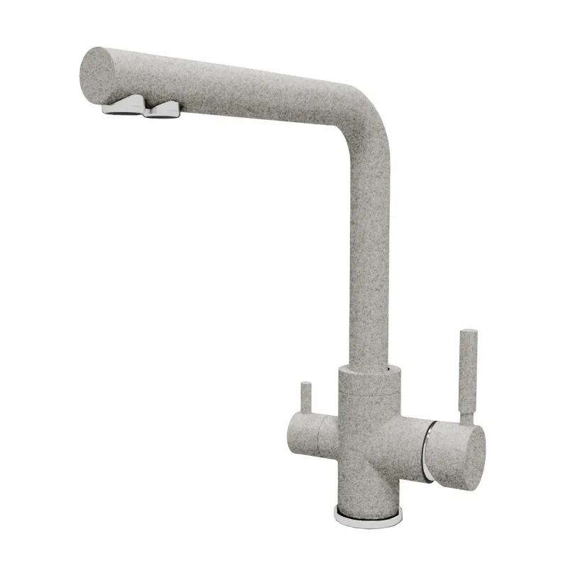 Смеситель для кухни с подключением фильтра Dr. Gans Акцент 339.06H.2123.408, серый