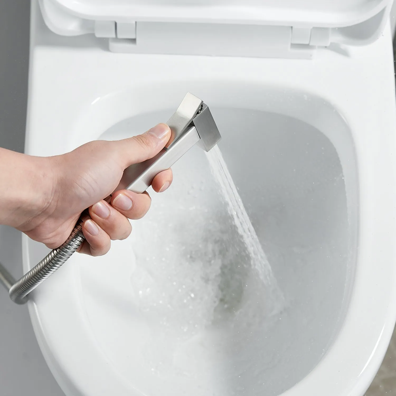 Гигиенический душ со смесителем Raffine F237L, сатин