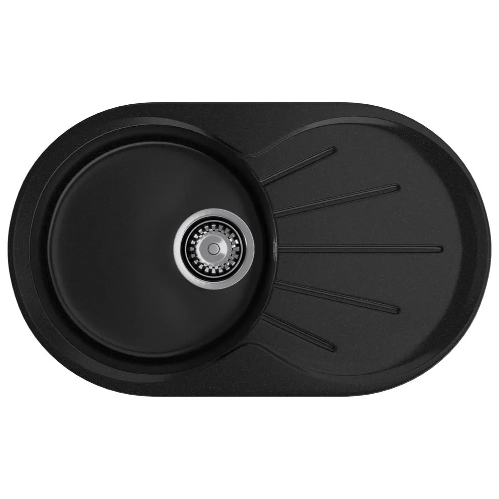 Кухонная мойка GranFest RONDO 750L, черный