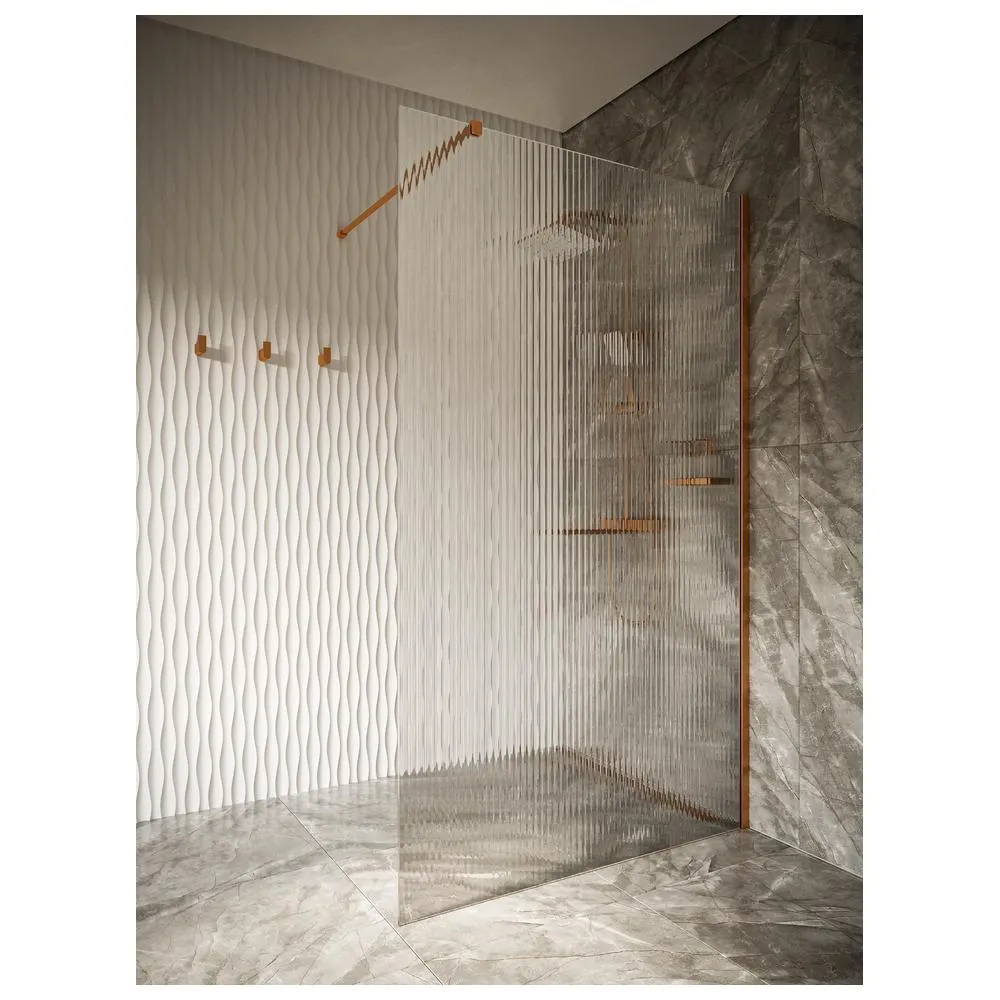 Душевая перегородка Knotlor WI120CG1RB 120х200, бронза