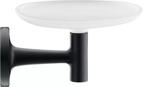 0099334600 Geberit Starck T Мыльница настенная, цвет - Чёрный матовый / стекло матовое