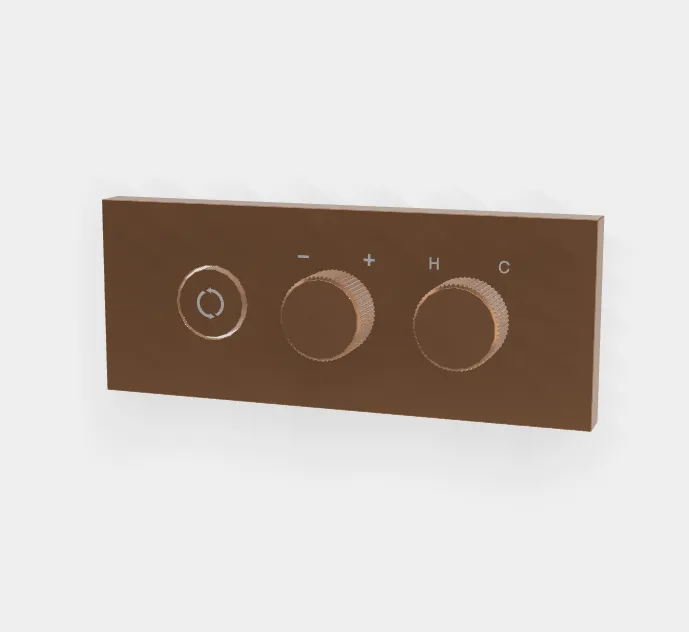 Смеситель для душа Fima Carlo Frattini Switch ON, на 2 потребителя, бронза брашированная янтарная (F5959X2ZS)