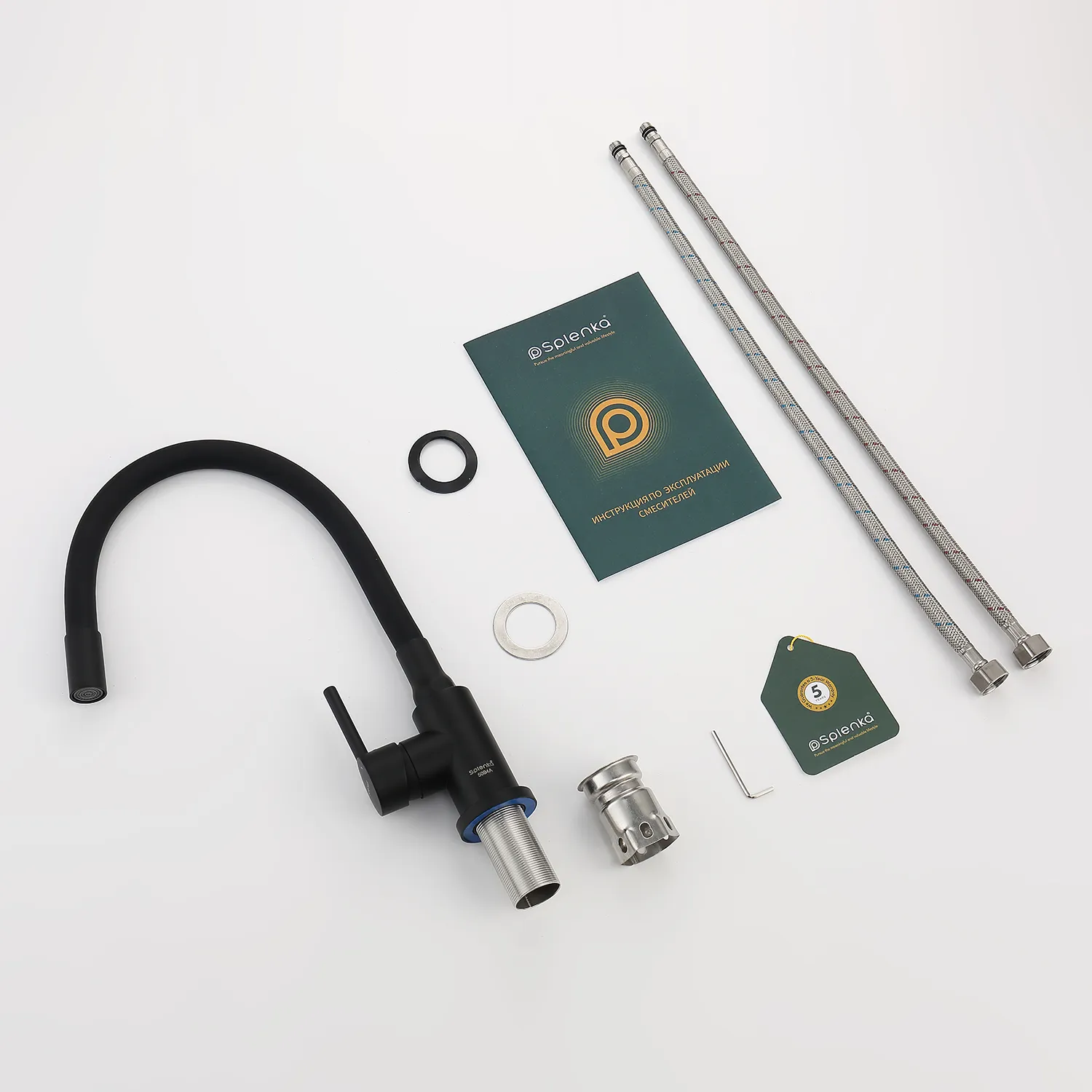 Смеситель Splenka для кухни с гибким изливом (S201.4406.06)