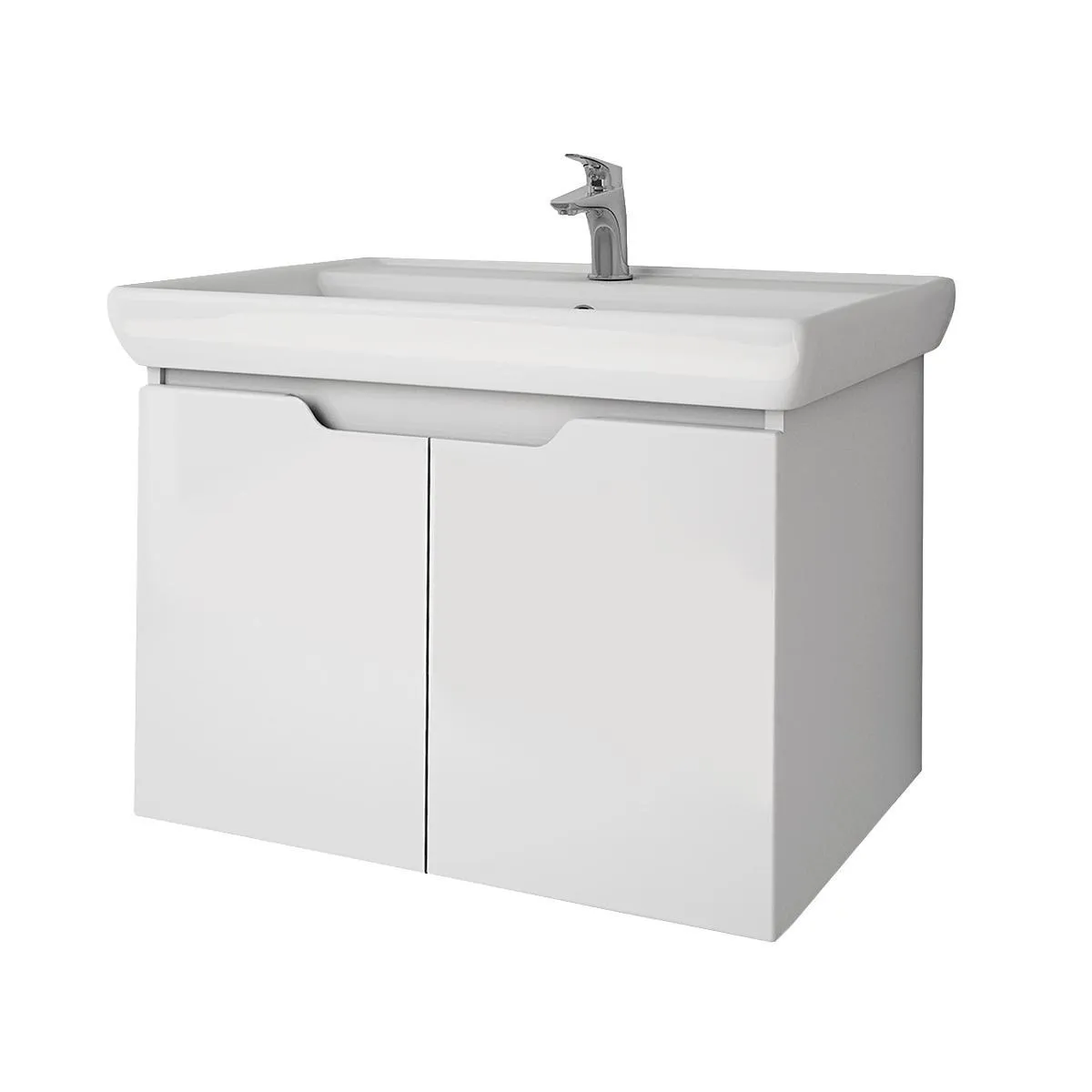 Тумба под раковину подвесная Dreja Q(D) 70 см, белый