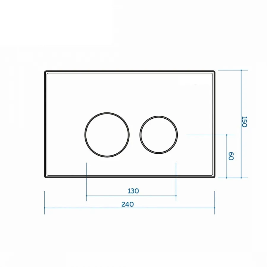 Клавиша смыва Maretti Elena AC12EA-345, нержавеющая сталь