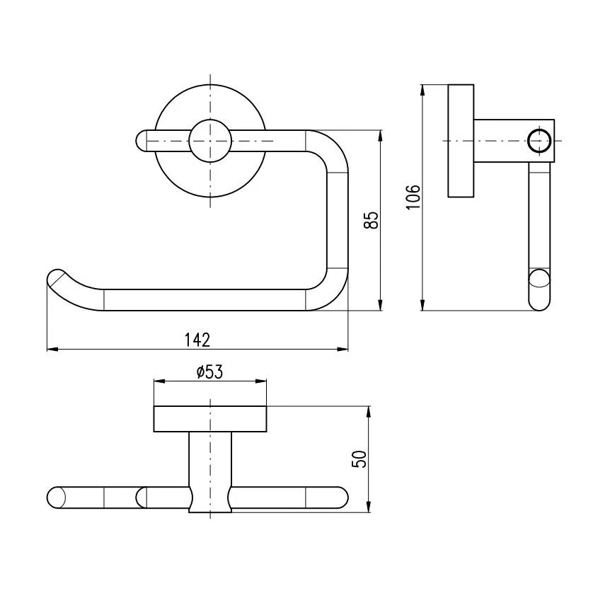 Держатель для туалетной бумаги Rav Slezak COLORADO COA0401Z, золото