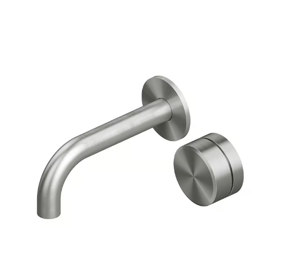 Смеситель для раковины Quadro design Stereo, сталь брашированная (16 10T AS)