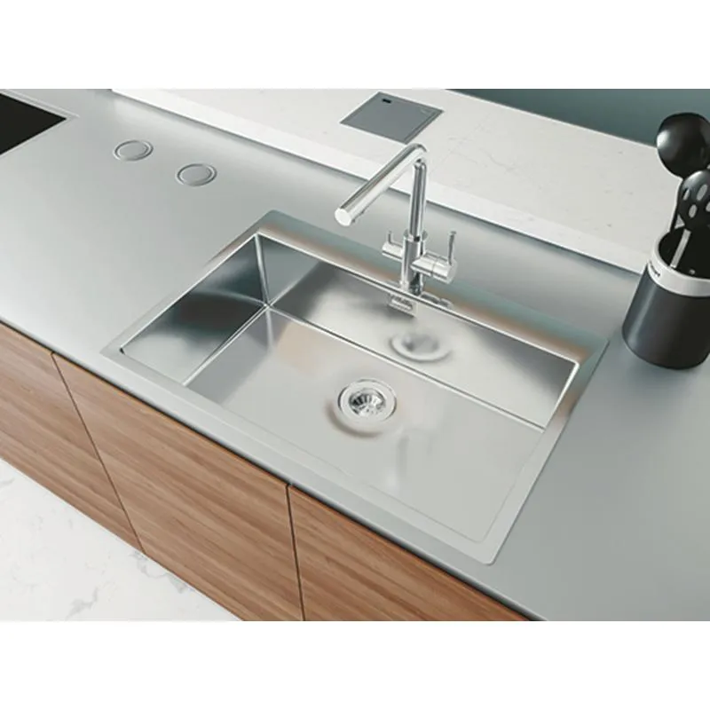 Кухонная мойка Florentina ЛОГИКА-НМ LHM.750.510.B.10.S.10, нержавеющая сталь