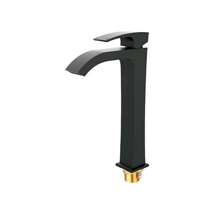 Смеситель для раковины высокий Gappo G1007-86, черный