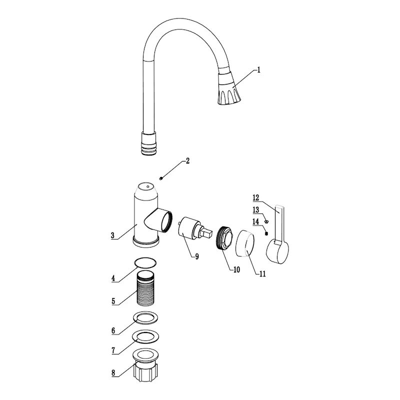 Смеситель для кухни Fmark FS8277H-01