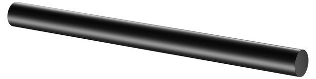 Полотенцедержатель одинарный неповоротный KEUCO COLLECTION REVA 340 мм, чёрный матовый (12822 370000)