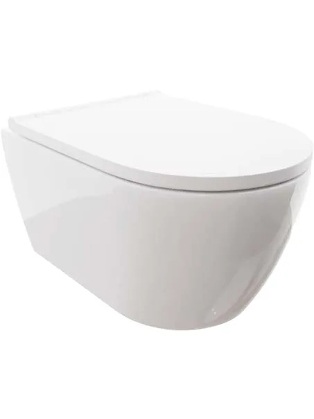 SET AQUATEK ПОЛАРИС-055 (рама AQUATEK INS-0000010 + унитаз ПОЛАРИС AQ0700-00 с тонким сиденьем soft-close + панель KDI-0000055)