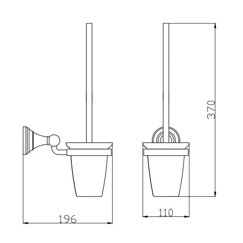 Ершик для унитаза Rav Slezak MORAVA MKA0500Z, золото