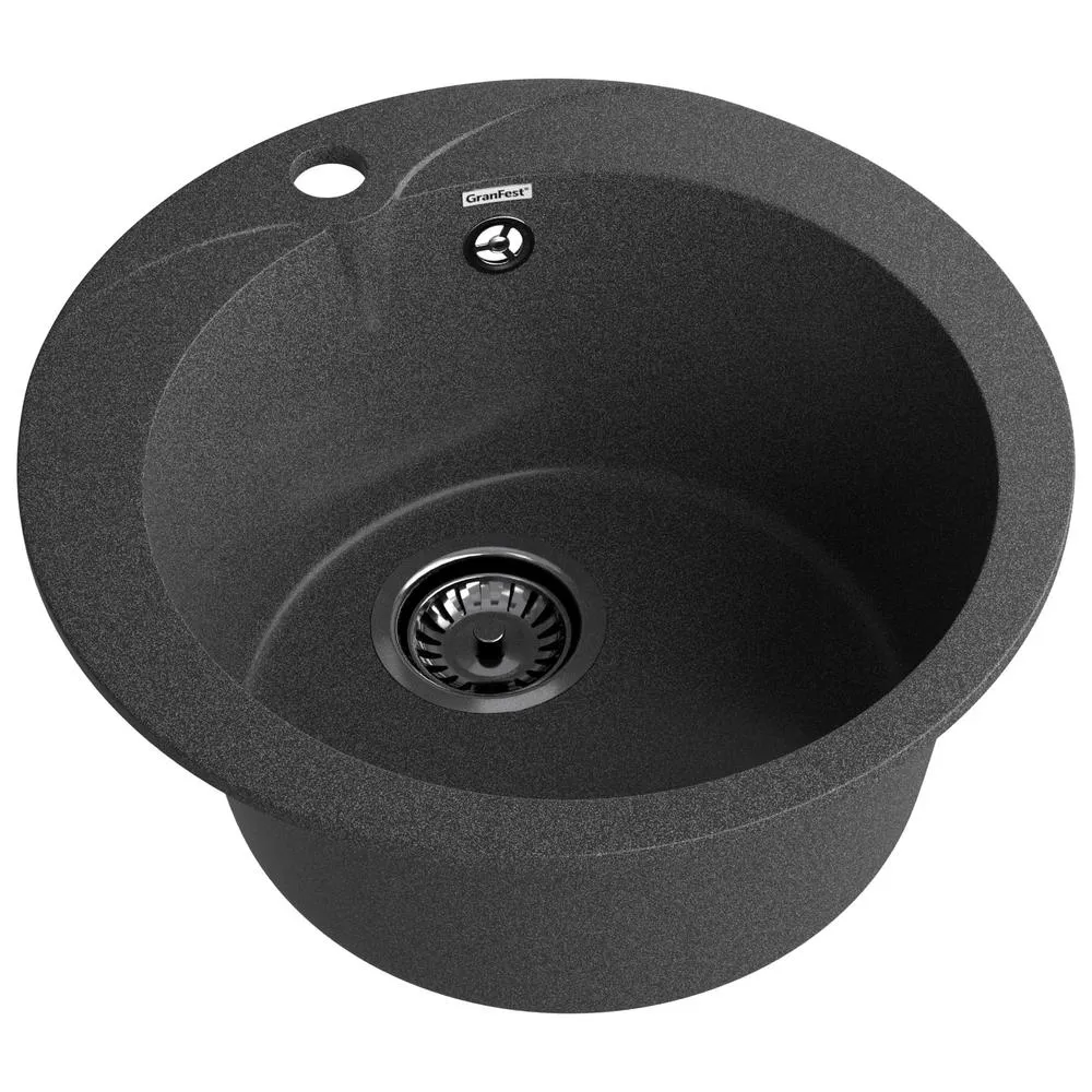 Кухонная мойка GranFest RONDO 480, графит
