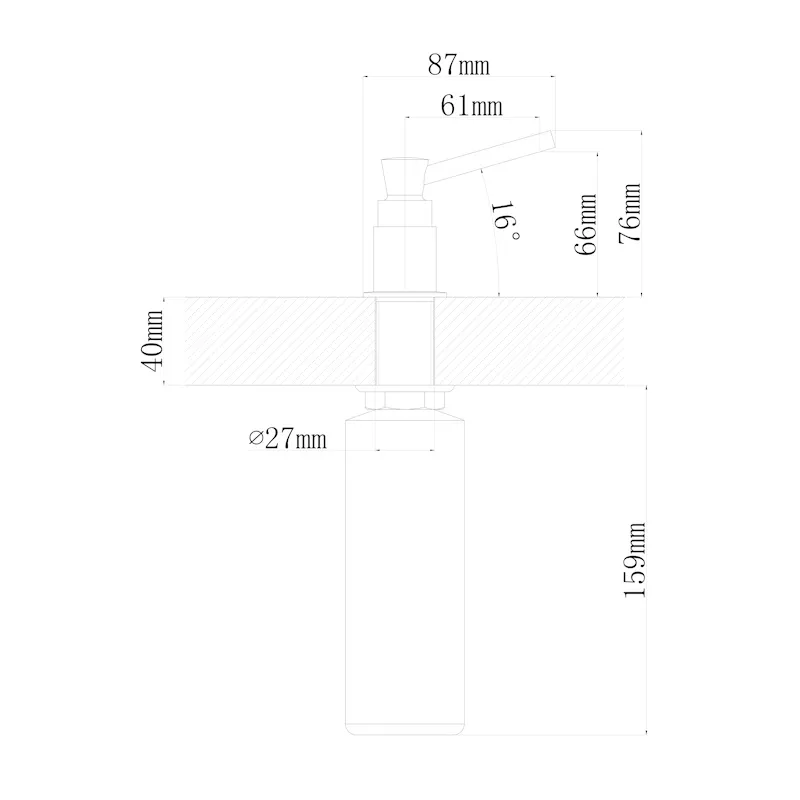 Дозатор для кухонной мойки Florentina КАСКАД 703.725.0000.104, бежевый