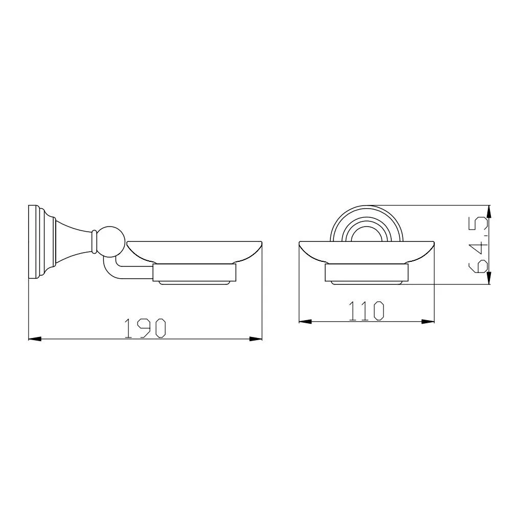 Мыльница Rav Slezak MORAVA MKA0300B, белый