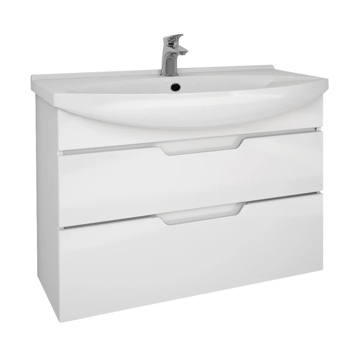 Тумба под раковину подвесная/напольная Dreja Laguna Plus 105 см, белый