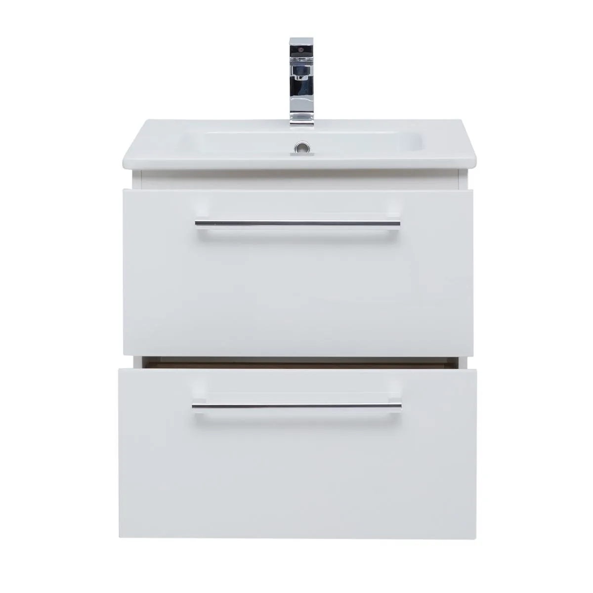 Тумба с раковиной подвесная Dreja Gio 60 см, белый