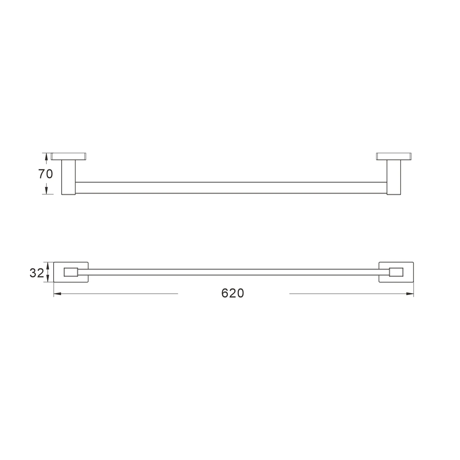 Полотенцедержатель Shevanik SG5617C, белый