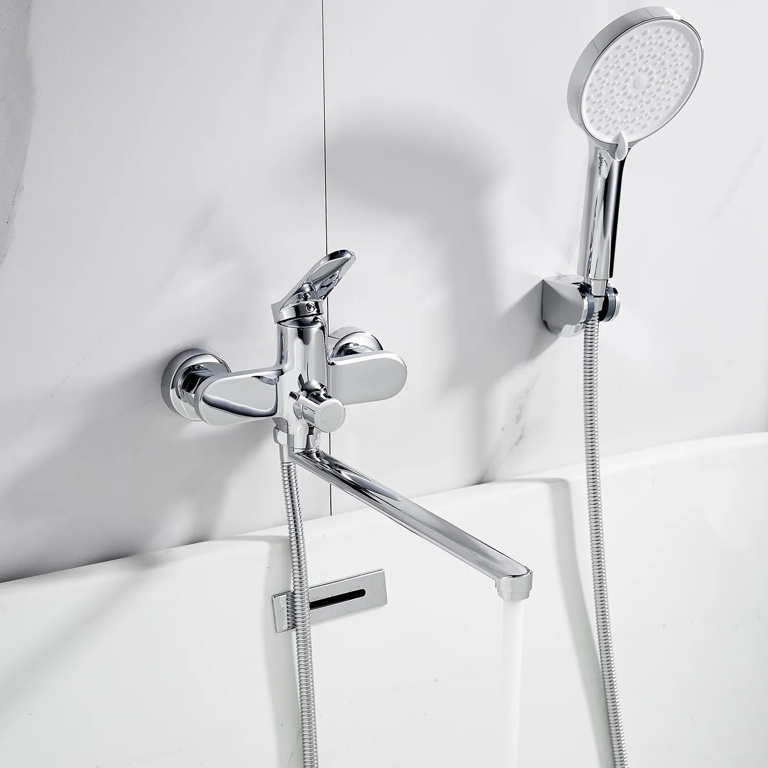 Смеситель для ванны Shevanik S4322, хром