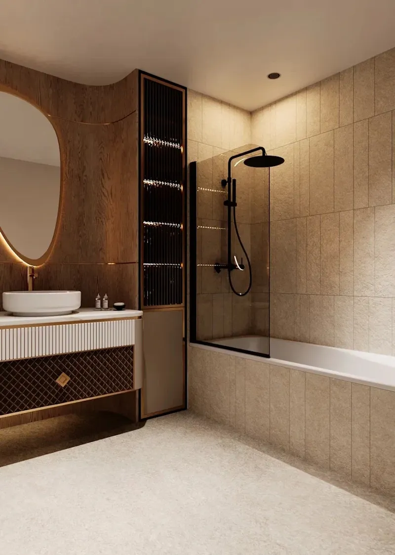 Душевая система Knotlor SS-33/BL, черный