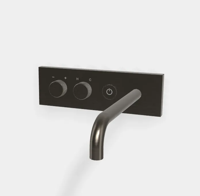 Смеситель для раковины Fima Carlo Frattini Switch ON, черный хром брашированный (F5951LX5/180CS)