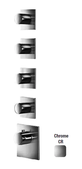 Смеситель для душа Almar Water Control High Flow, на 4 потребителя, хром (E180084.CR)