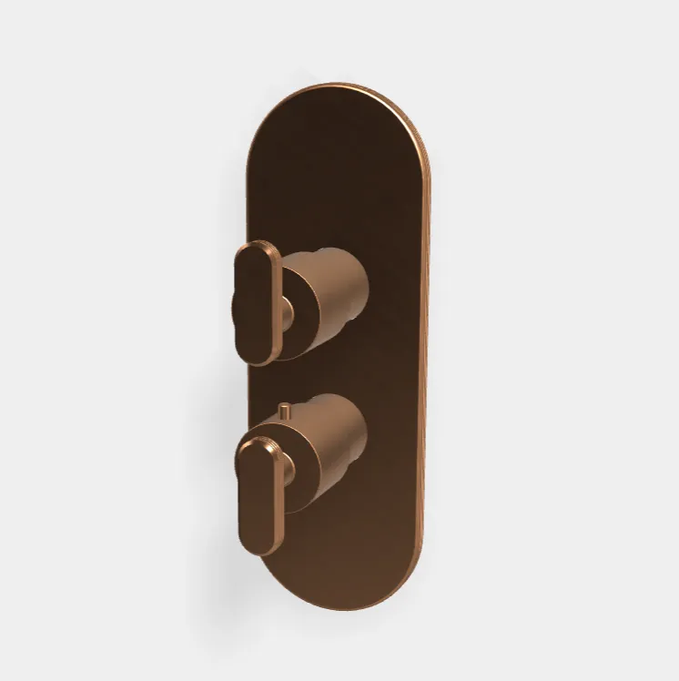 Смеситель для душа Fima Carlo Frattini Park Lane, на 2/3 потребителя, бронза брашированная янтарная (F1309X7ZS)