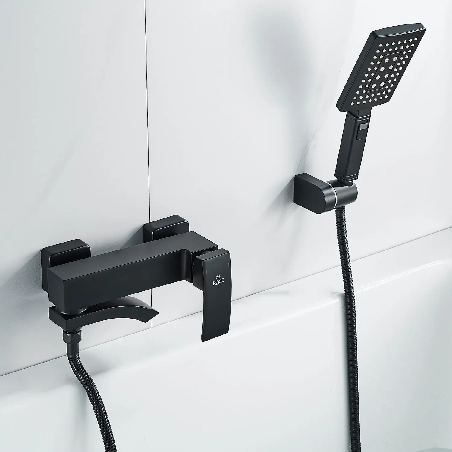 Смеситель для ванны Rose R1552H, черный