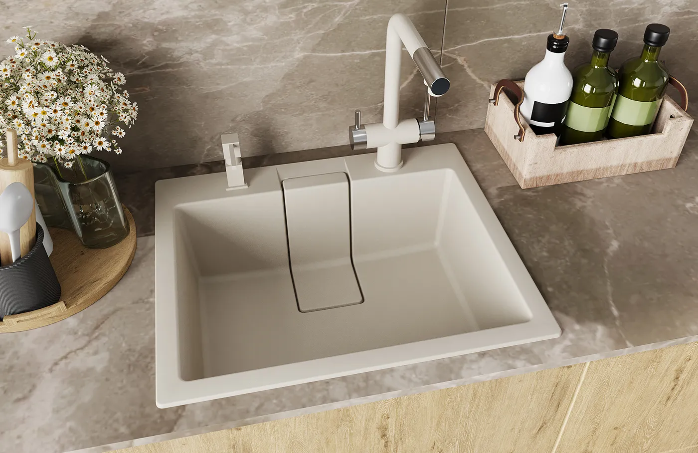 Кухонная мойка Florentina РИВЬЕРА 20.490.D0600.102, шампань