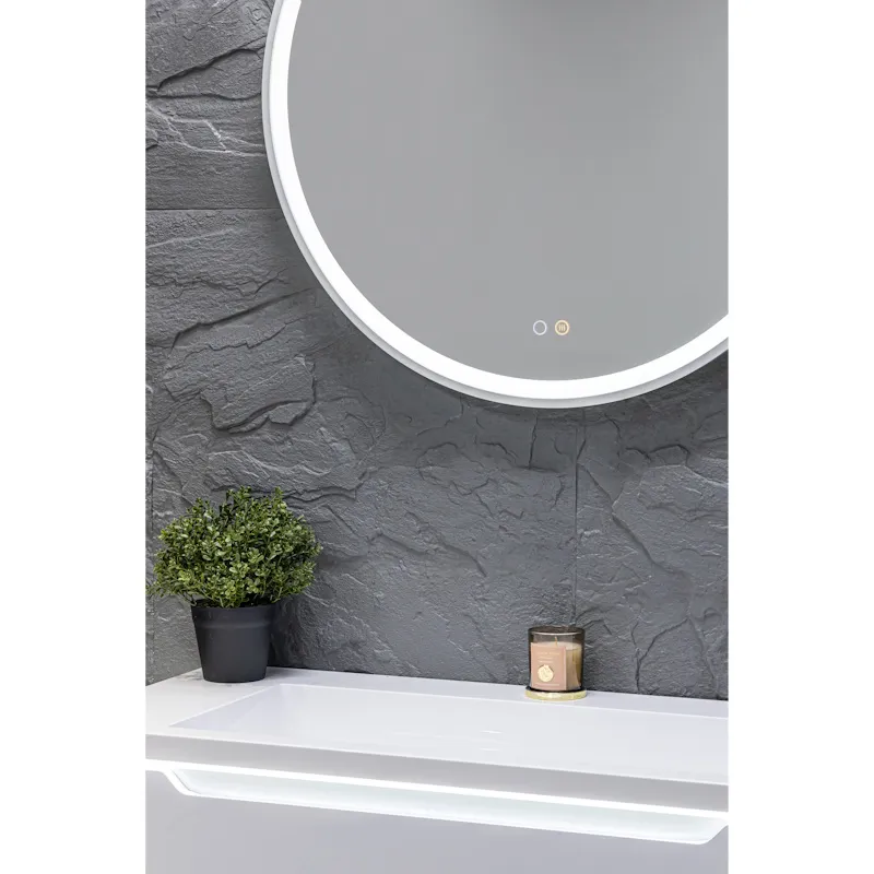 Зеркало Silver Mirrors Делуна/Deluna D800 2.2 (TX, алюм. профиль, цвет серебро, подогрев, сенсорный выключатель)