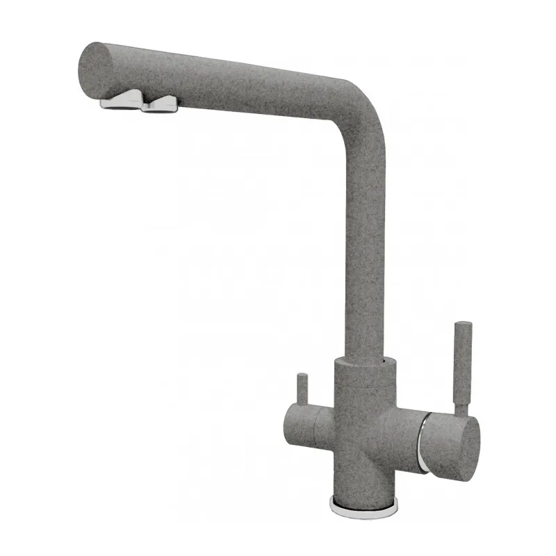 Смеситель для кухни с подключением фильтра Dr. Gans Акцент 339.06H.2123.409, базальт