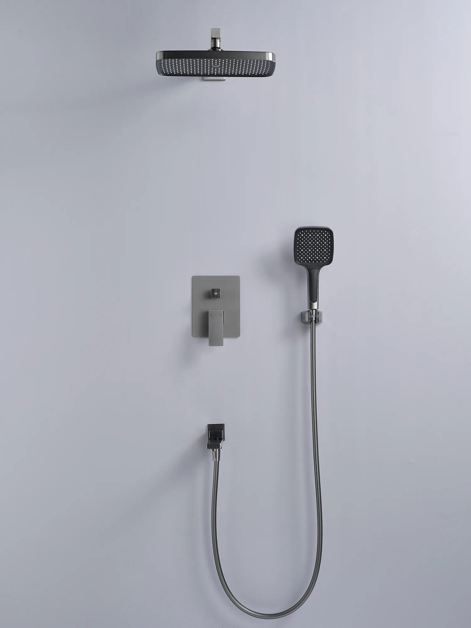 Душевая система встраиваемая Rose R2835T, оружейная сталь