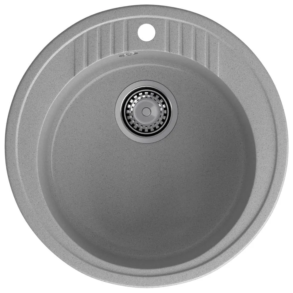 Кухонная мойка GranFest RONDO 520, серый