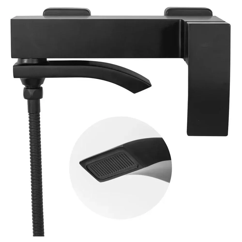 Смеситель для ванны Hansberge H4077BL, черный