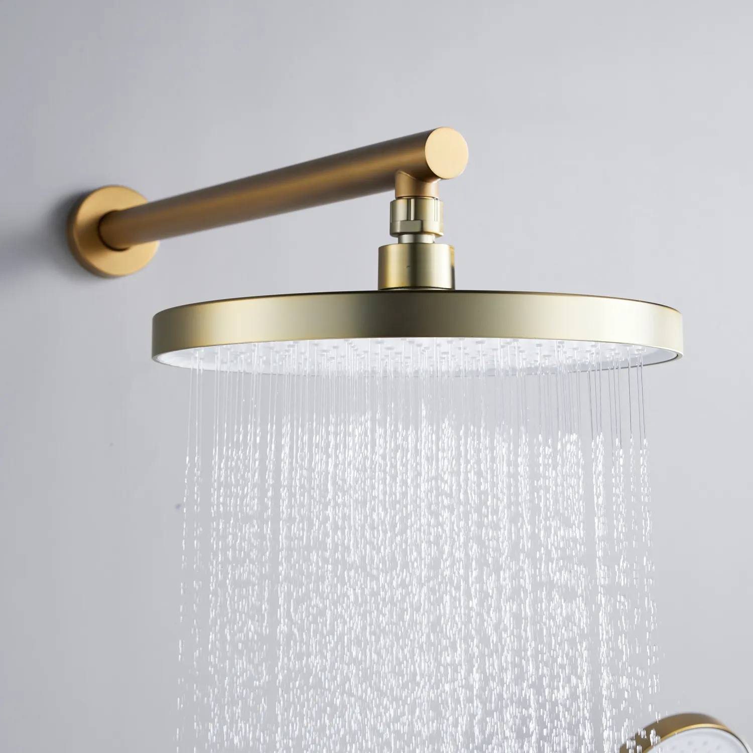 Душевая система встраиваемая Shevanik S4335G, золотой сатин