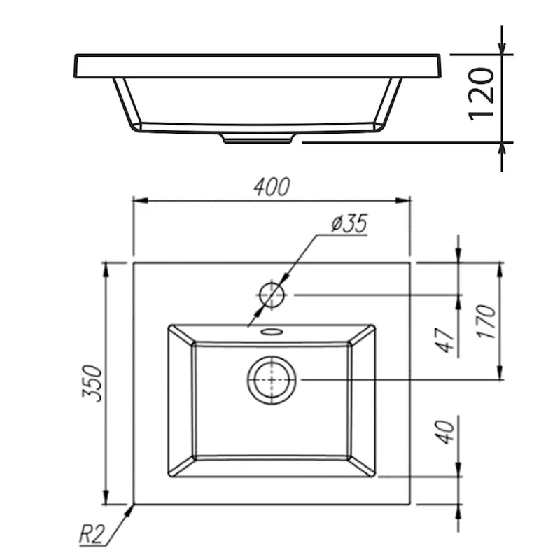 Раковина Florentina Анита 40 см 10.150.00400.307, серый шёлк