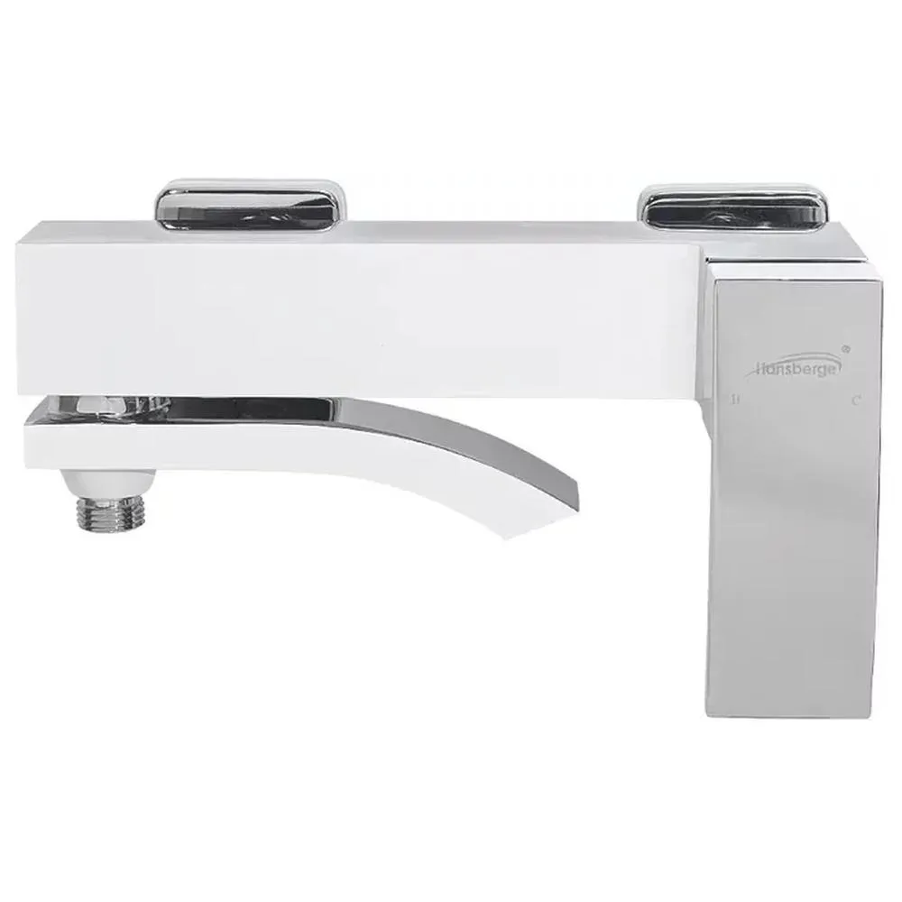 Набор для ванны 3 в 1 Hansberge H7077W, белый/хром