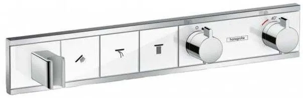 15356400S Set HG RainSelect термостатический смеситель для душа (15356400+15311180) белый/хром